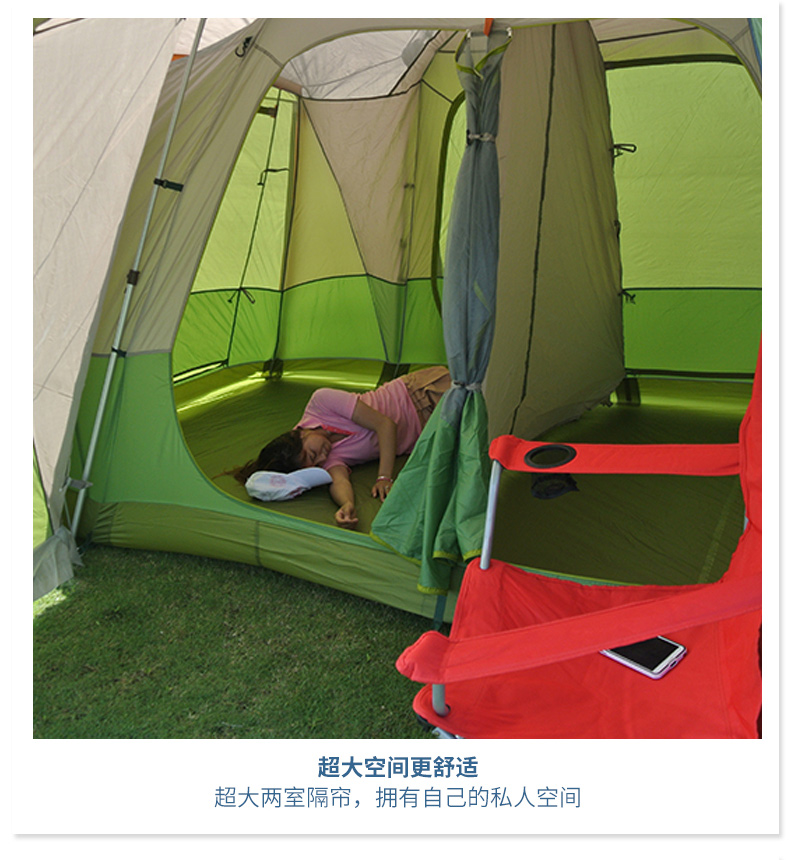 Cheap Goat Tents ZHUOAO 5 8 Person Professional Use Quick Automatic Open Aluminum Poles Tent Double Layer Waterproof Windproof Camping Tent Tents 